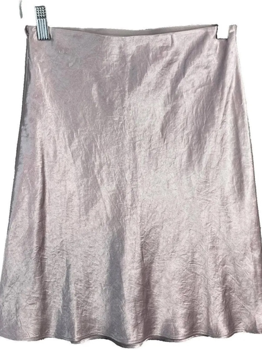 Babaton Blush Pink Satin Mini Skirt